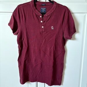 ABERCROMBIE & FITCH Red polo Size S